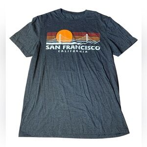 San Francisco California Graphic Tee | Charcoal Grey Small